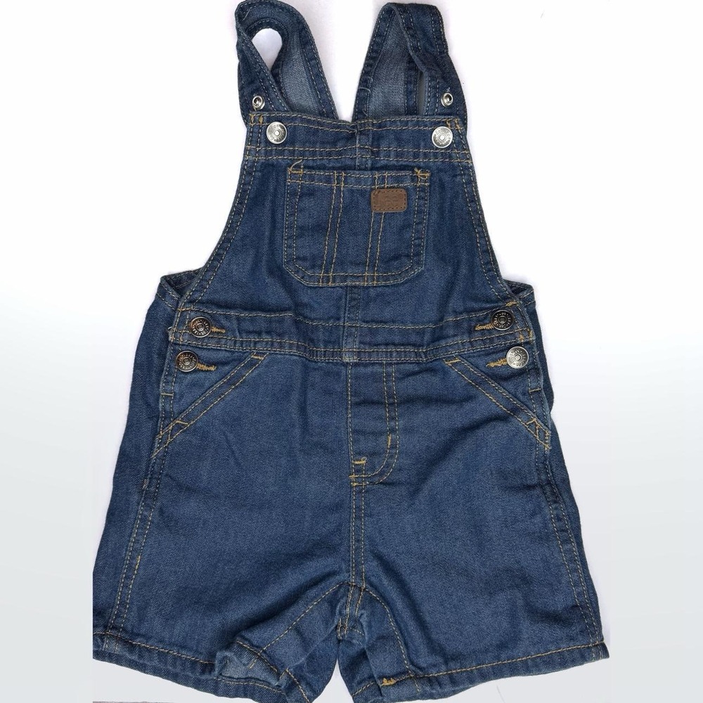 Lee Shortall Baby Boy Denim Overalls Size 18 Months